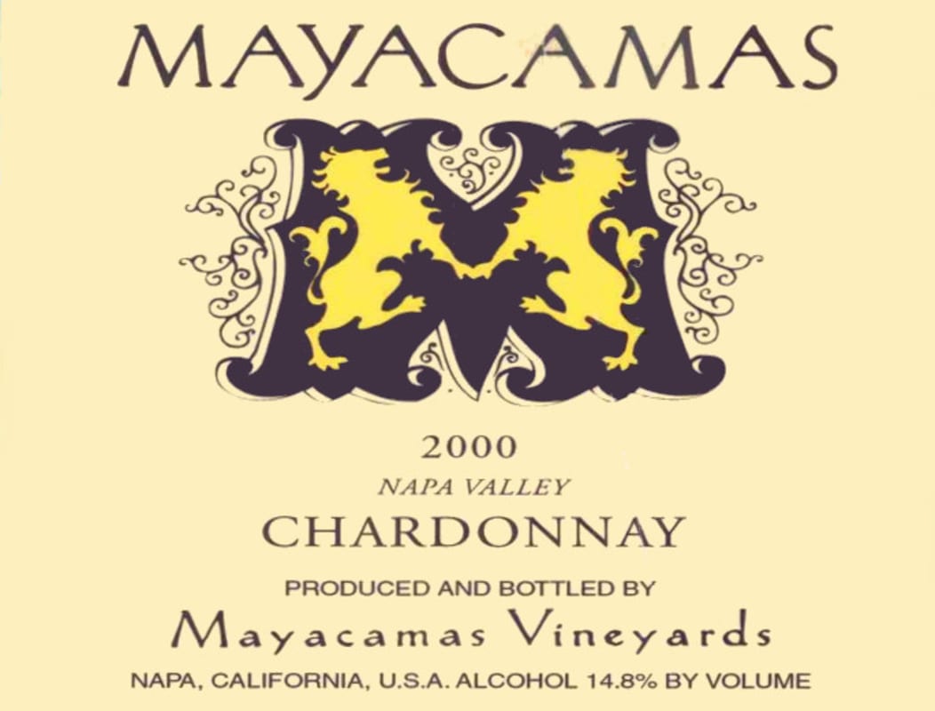 Mayacamas Chardonnay 2000 Front Label