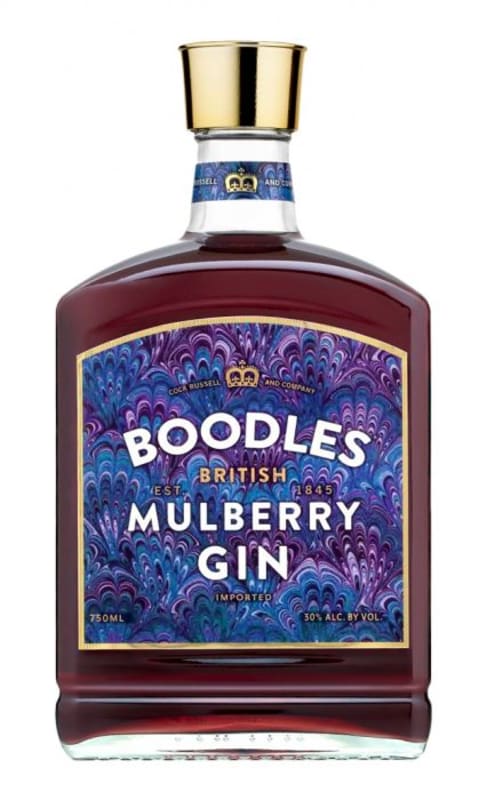 Boodles Mulberry London Dry Gin Front Bottle Shot