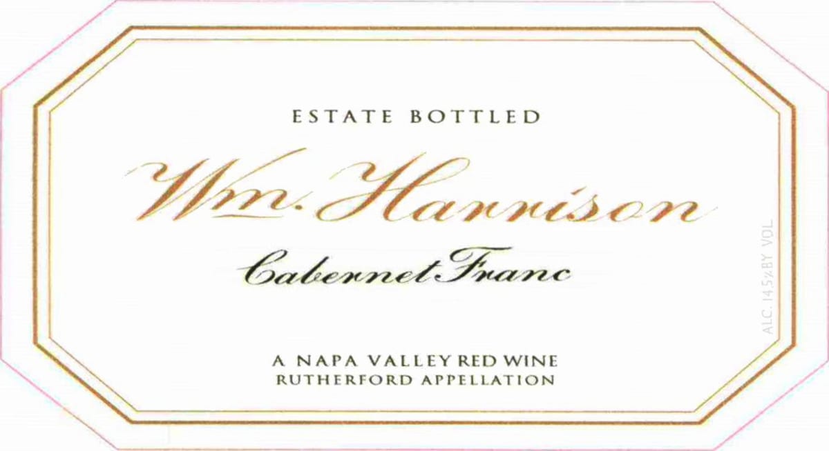 William Harrison Rutherford Cabernet Franc 2013 Front Label