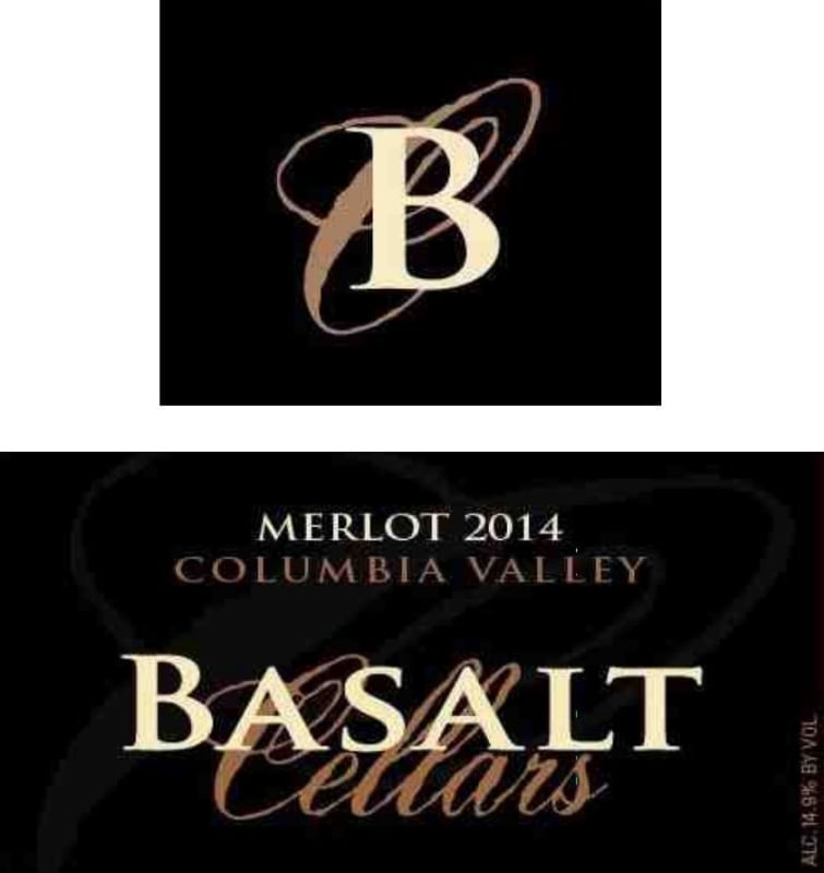 Basalt Cellars Merlot 2014 Front Label