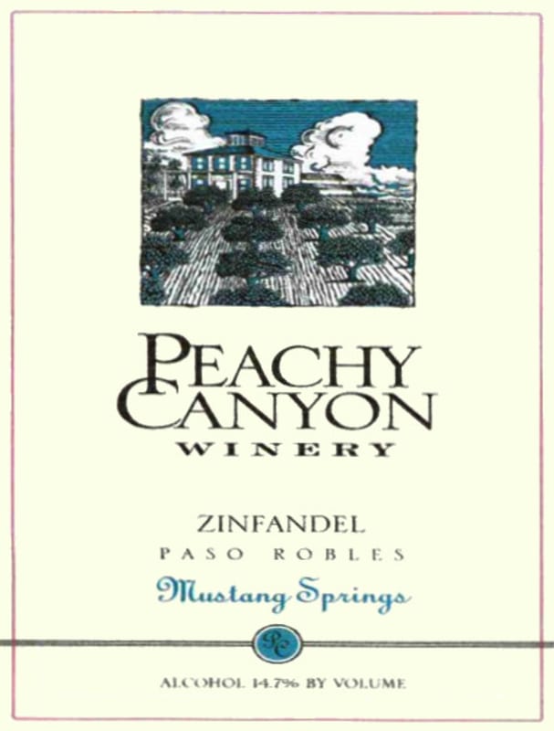 Peachy Canyon Mustang Springs Zinfandel 2006 Front Label