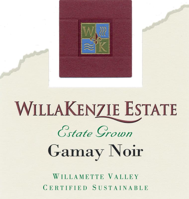 WillaKenzie Estate Gamay Noir 2009 Front Label