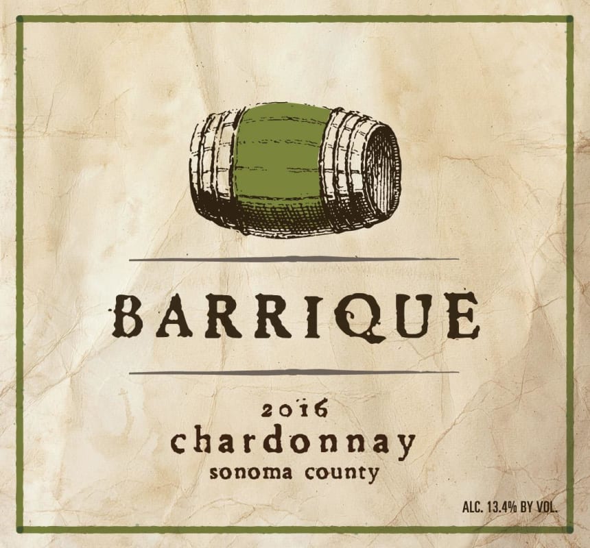 Barrique Chardonnay 2016 Front Label