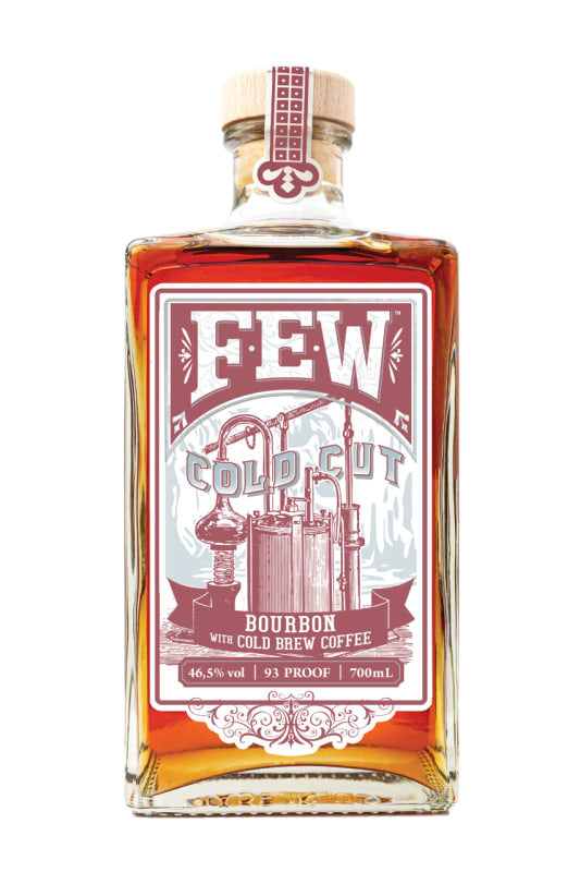 Few Cold-Cut Bourbon Whiskey Front Bottle Shot
