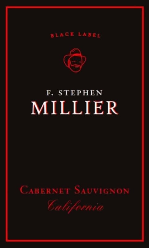 F. Stephen Millier Black Label Cabernet Sauvignon 2016 Front Label