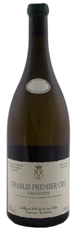 Gilbert Picq Chablis Vaucoupin Premier Cru 2018 Front Bottle Shot