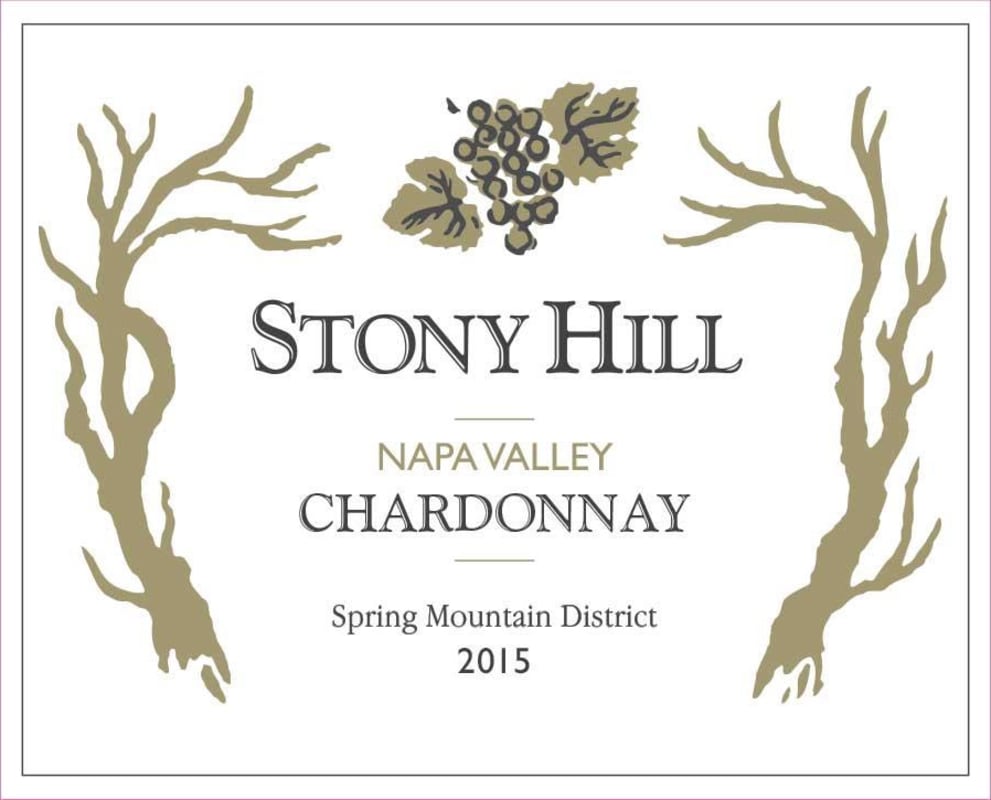 Stony Hill Chardonnay 2015 Front Label
