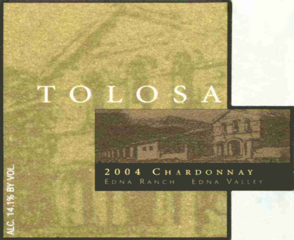 Tolosa Winery Estate Chardonnay 2004 Front Label