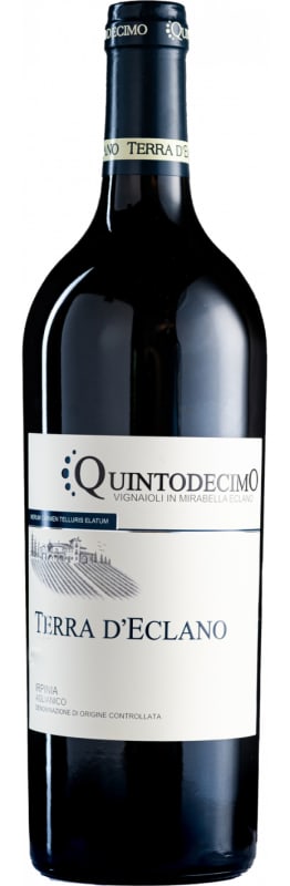 Quintodecimo Irpinia Terra d'Eclano Aglianico 2018 Front Bottle Shot