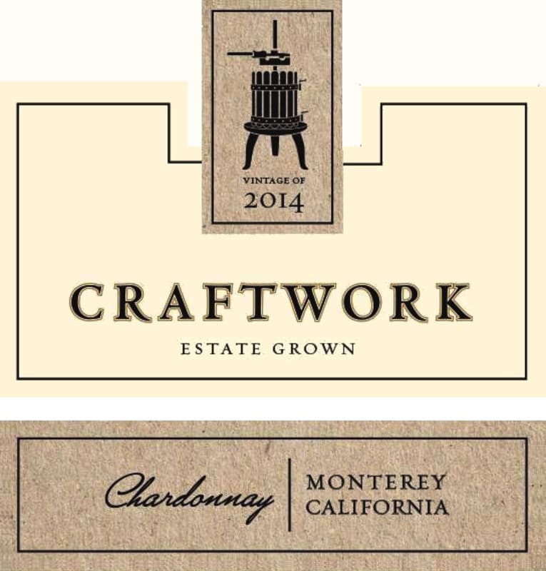 Craftwork Wines Estate Chardonnay 2014 Front Label