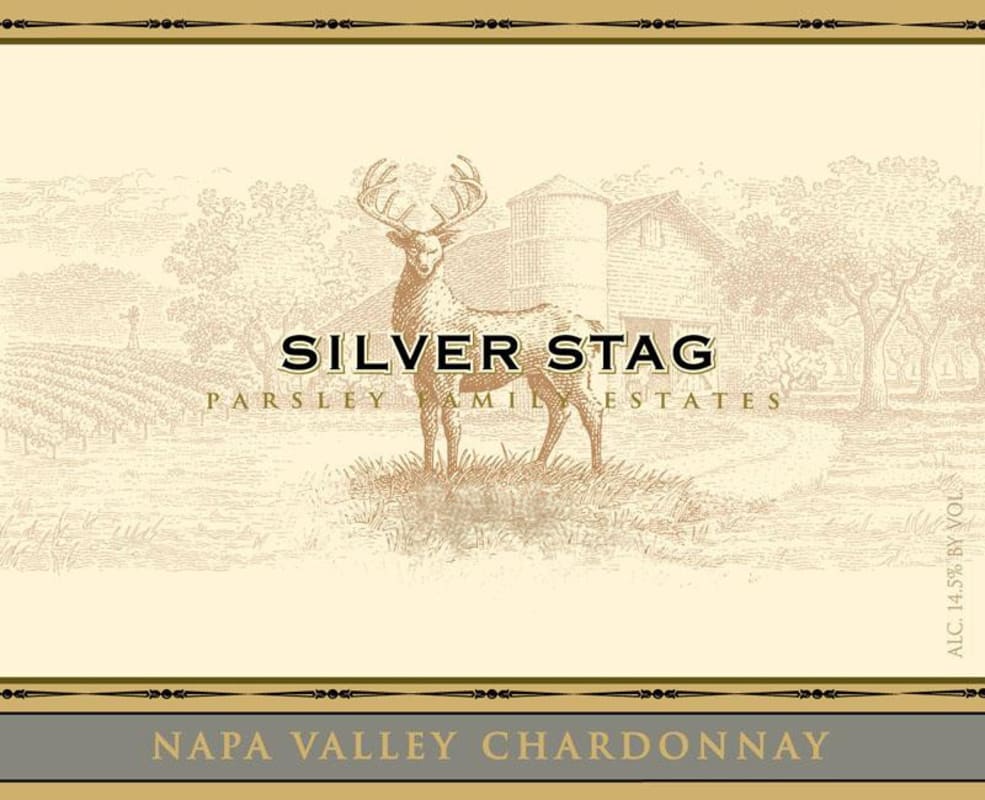 Silver Stag Winery Parsley Family Estates Chardonnay 2012 Front Label