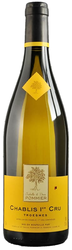 Denis Pommier Chablis Troesmes Premier Cru 2022 Front Bottle Shot