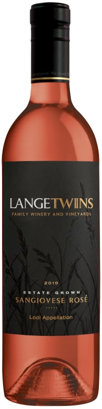 LangeTwins Estate Sangiovese Rose 2019 Front Bottle Shot