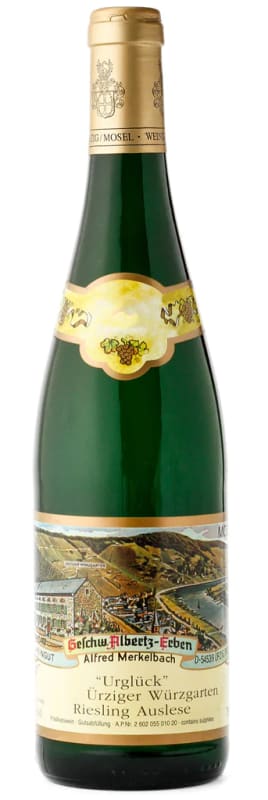 Merkelbach Urziger Wurzgarten Urgluck Riesling Auslese 2024 Front Bottle Shot