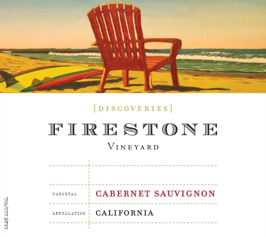 Firestone Discoveries Vineyard Cabernet Sauvignon 2012 Front Label