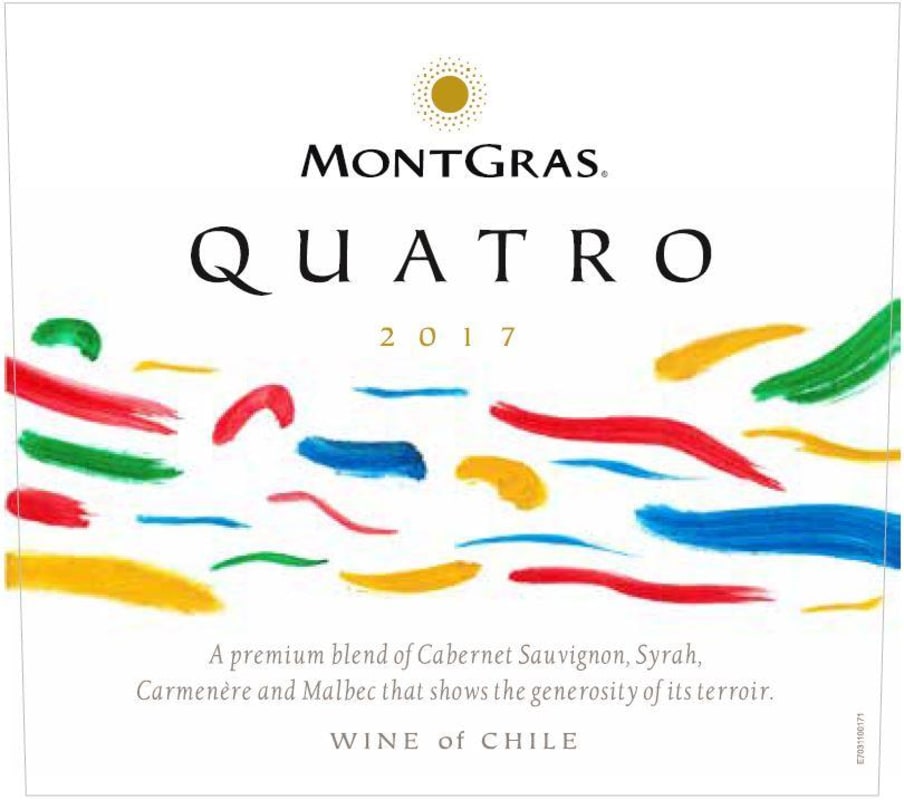 MontGras Quatro 2017 Front Label