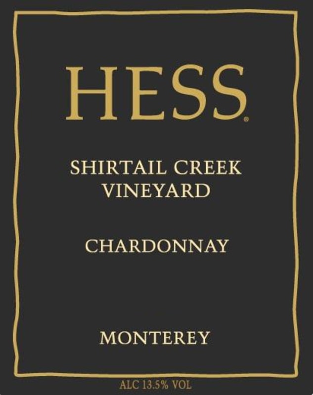 Hess Shirtail Creek Vineyard Chardonnay 2016 Front Label