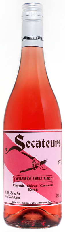 Badenhorst Secateurs Rose 2016 Front Bottle Shot