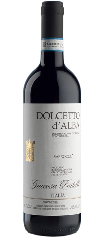 Giacosa Fratelli Sarrocco Dolcetto d'Alba 2022 Front Bottle Shot