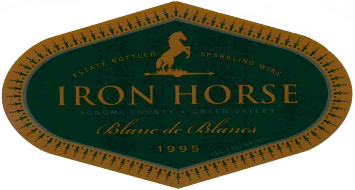 Iron Horse Blanc de Blanc 1995 Front Label