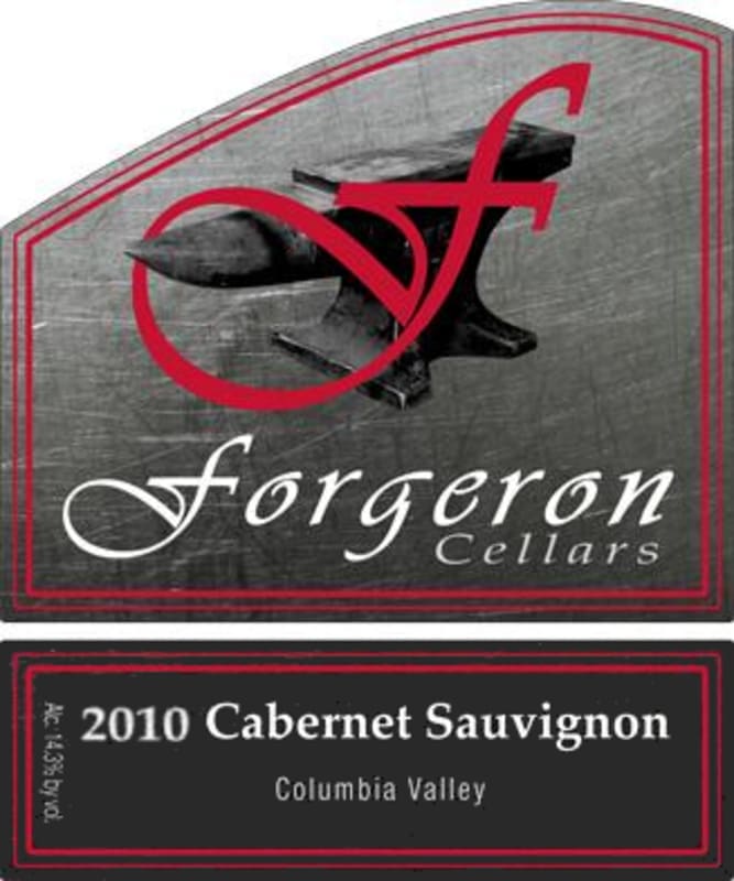 Forgeron Cabernet Sauvignon 2010 Front Label