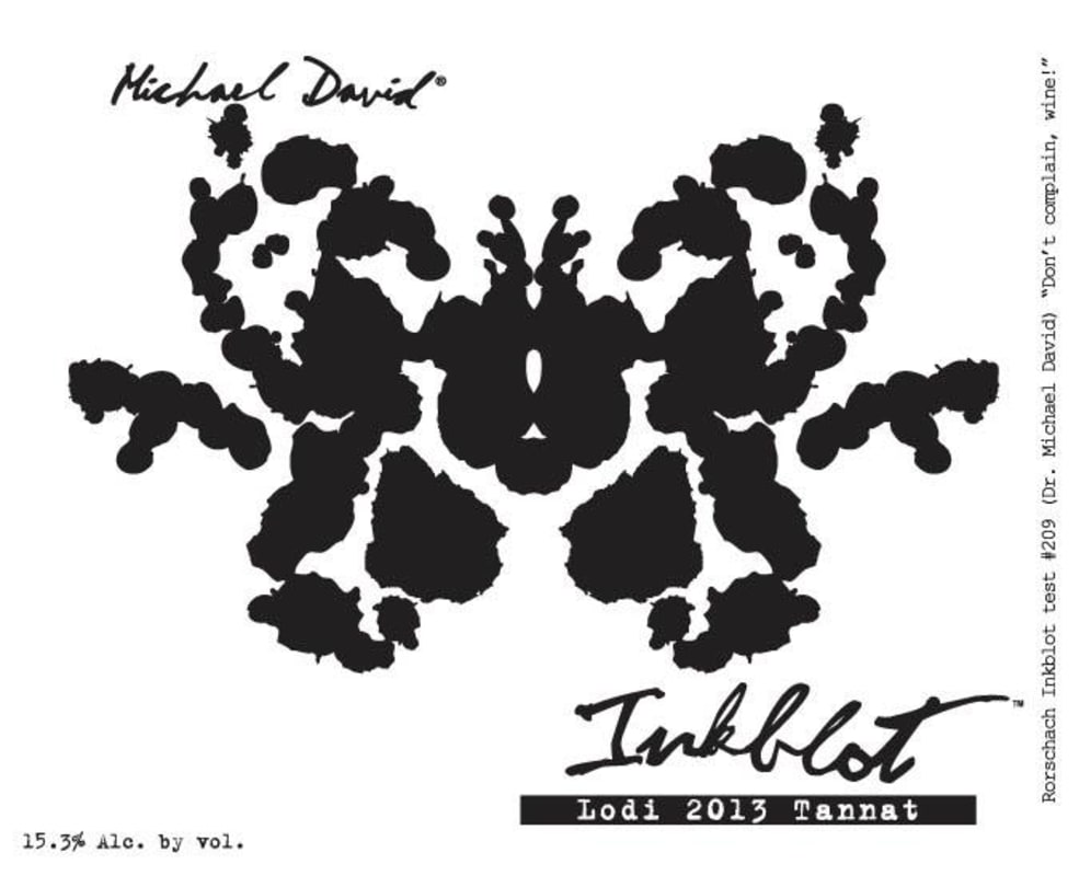 Michael David Winery Inkblot Tannat 2013 Front Label