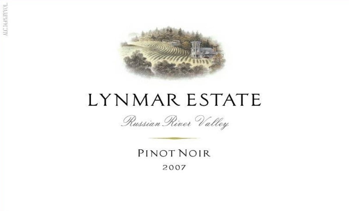 Lynmar Winery Pinot Noir 2007 Front Label