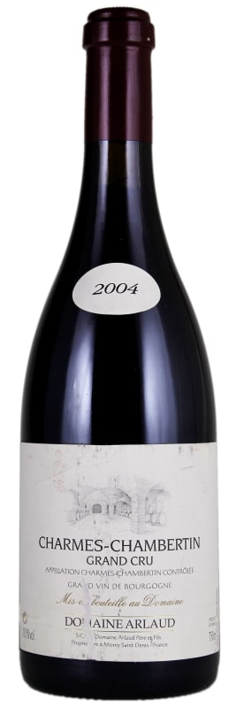 Domaine Arlaud Charmes-Chambertin Grand Cru 2004 Front Bottle Shot