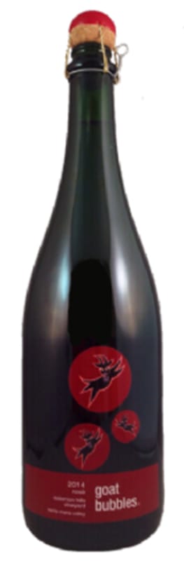 Flying Goat Cellars Goat Bubbles Rose 2014 Front Bottle Shot