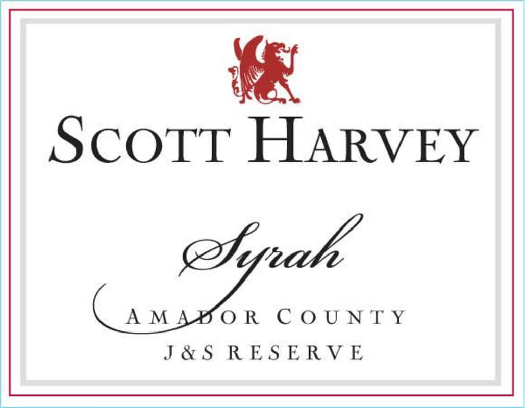 Scott Harvey JS Reserve Syrah 2014 Front Label