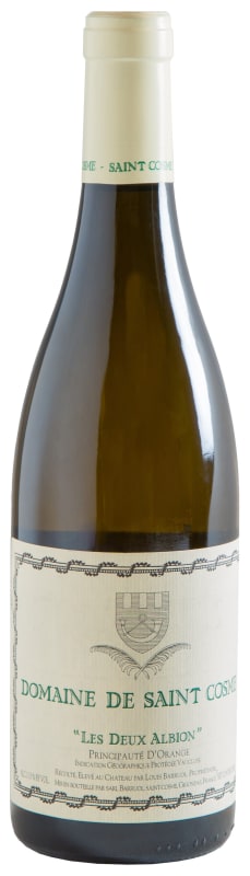 Chateau de Saint Cosme Domaine de Saint Cosme Les Deux Albion Blanc 2017 Front Bottle Shot