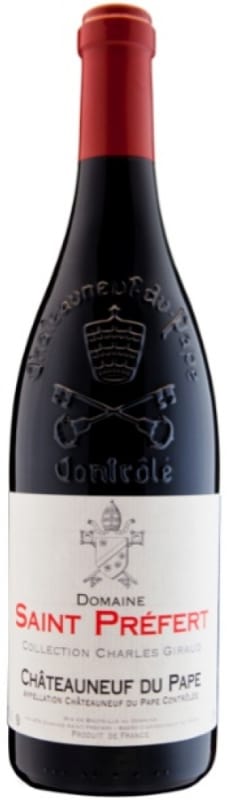 Domaine Saint Prefert Chateauneuf-du-Pape Collection Charles Giraud 2018 Front Bottle Shot