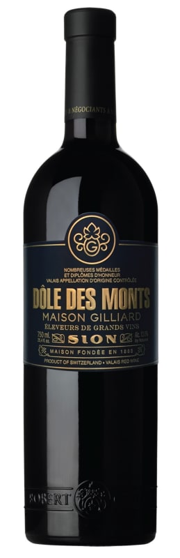 Robert Gilliard Dole des Monts Pinot Noir 2020 Front Bottle Shot