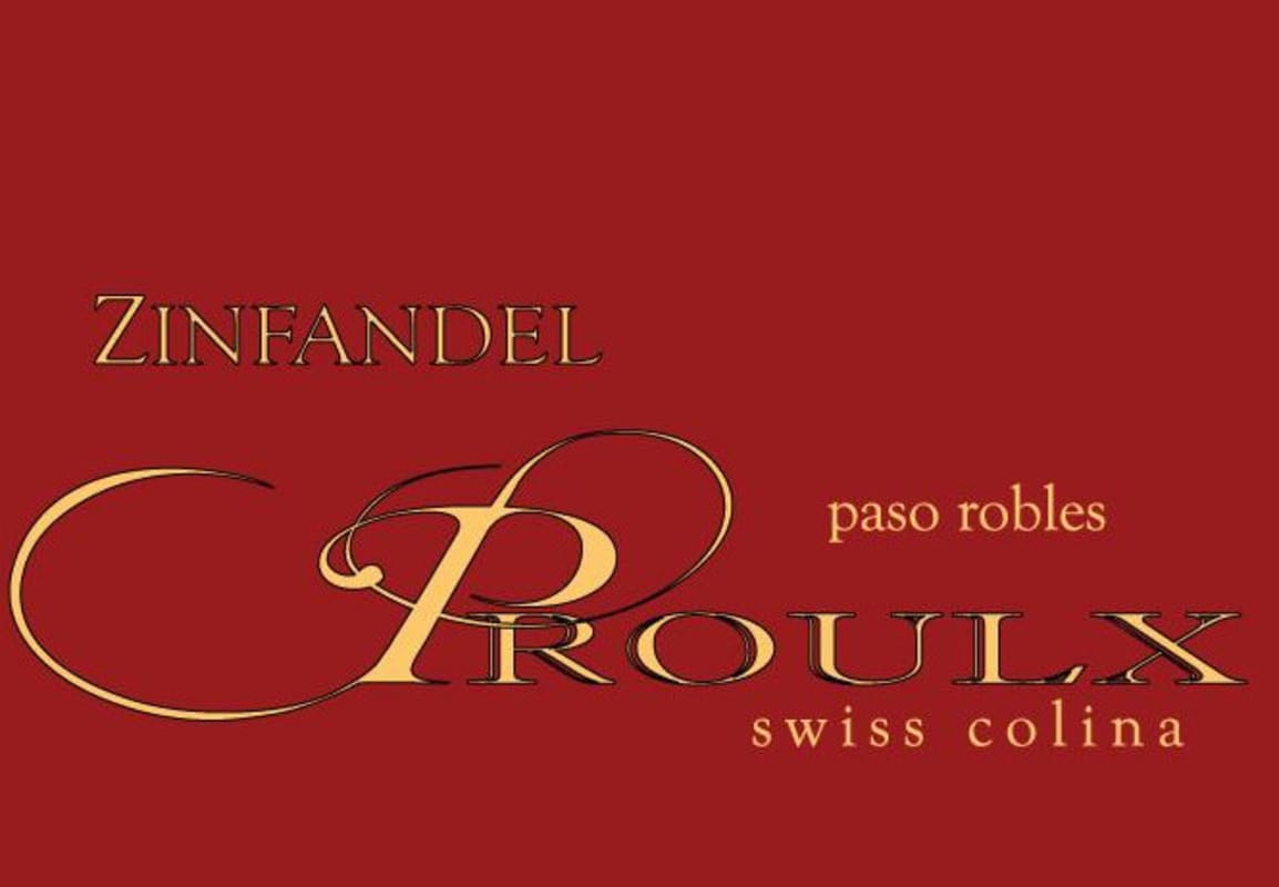 Proulx Wines Swiss Colina Zinfandel 2012 Front Label