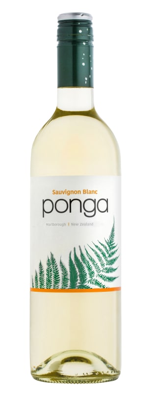 Ponga Sauvignon Blanc 2021 Front Bottle Shot