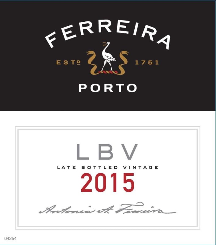 Ferreira Porto Late Bottled Vintage Porto 2015 Front Label