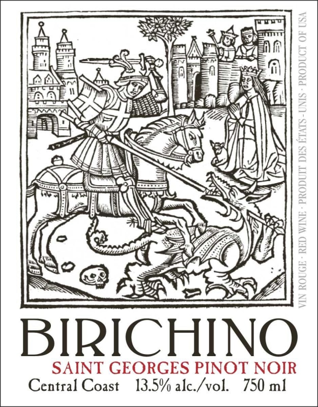 Birichino Saint Georges Pinot Noir 2012 Front Label