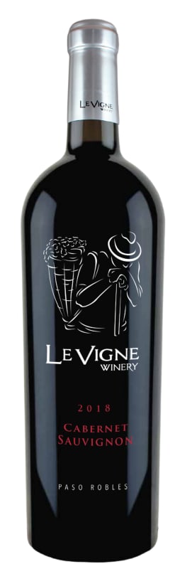 Le Vigne Winery Paso Robles Cabernet Sauvignon 2018 Front Bottle Shot