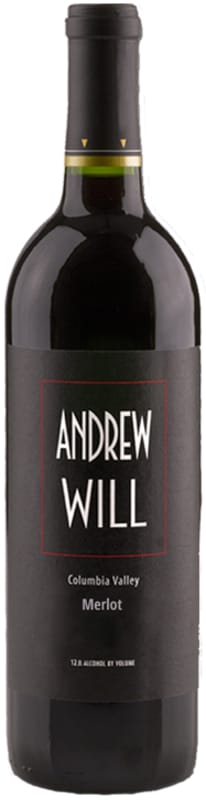 Andrew Will Winery Merlot 2017 Front Bottle Shot