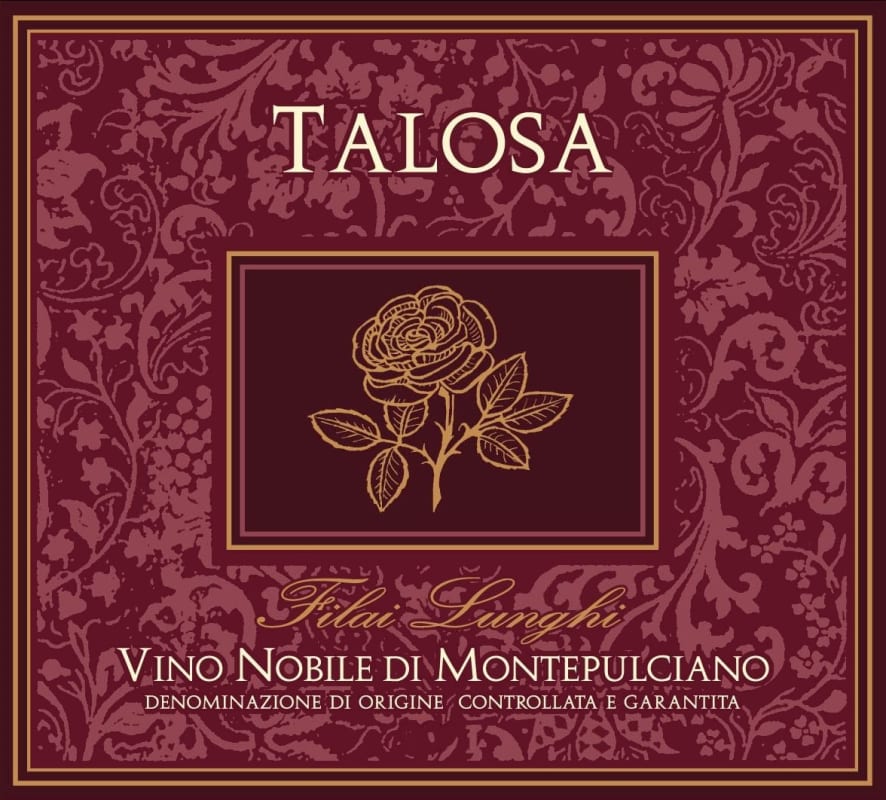 Fattoria della Talosa Vino Nobile di Montepulciano Filai Lunghi 2014 Front Label