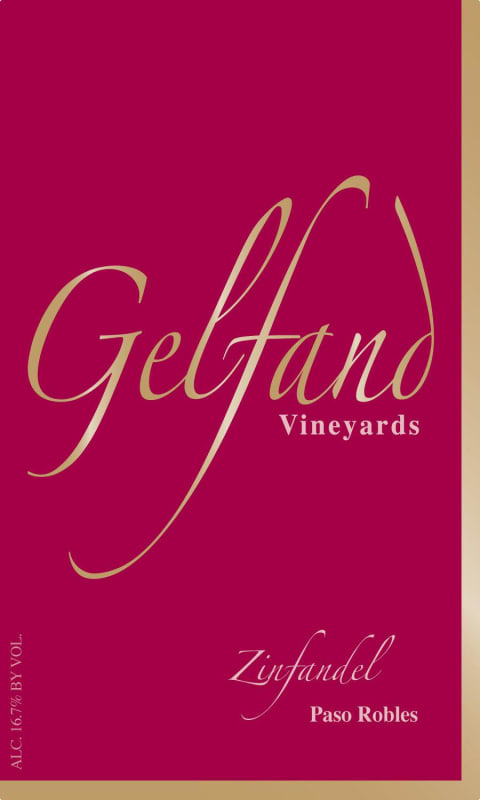 Gelfand Vineyards Zinfandel 2015 Front Label