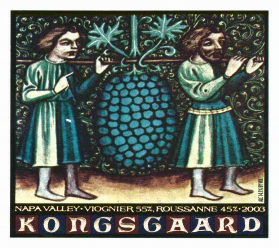 Kongsgaard Viognier-Roussanne 2003 Front Label