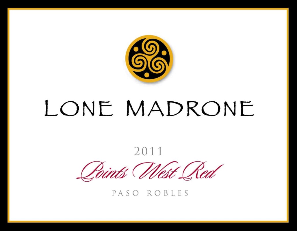 Lone Madrone Points West Red 2011 Front Label