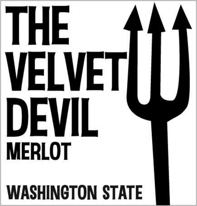 Charles Smith Wines The Velvet Devil Merlot 2016 Front Label