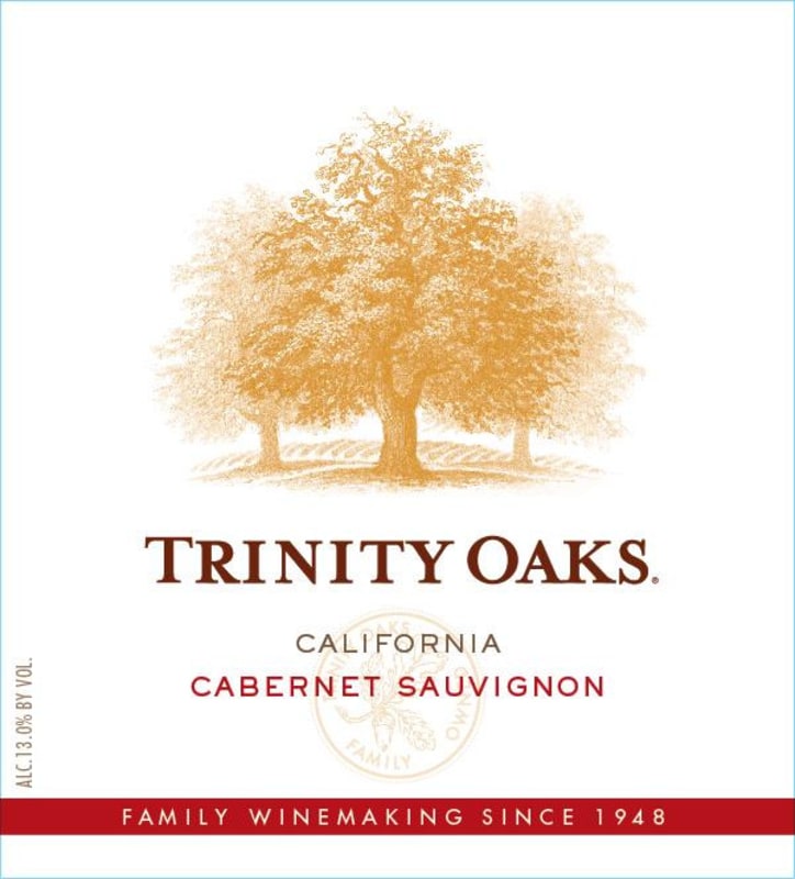 Trinity Oaks Cabernet Sauvignon 2012 Front Label