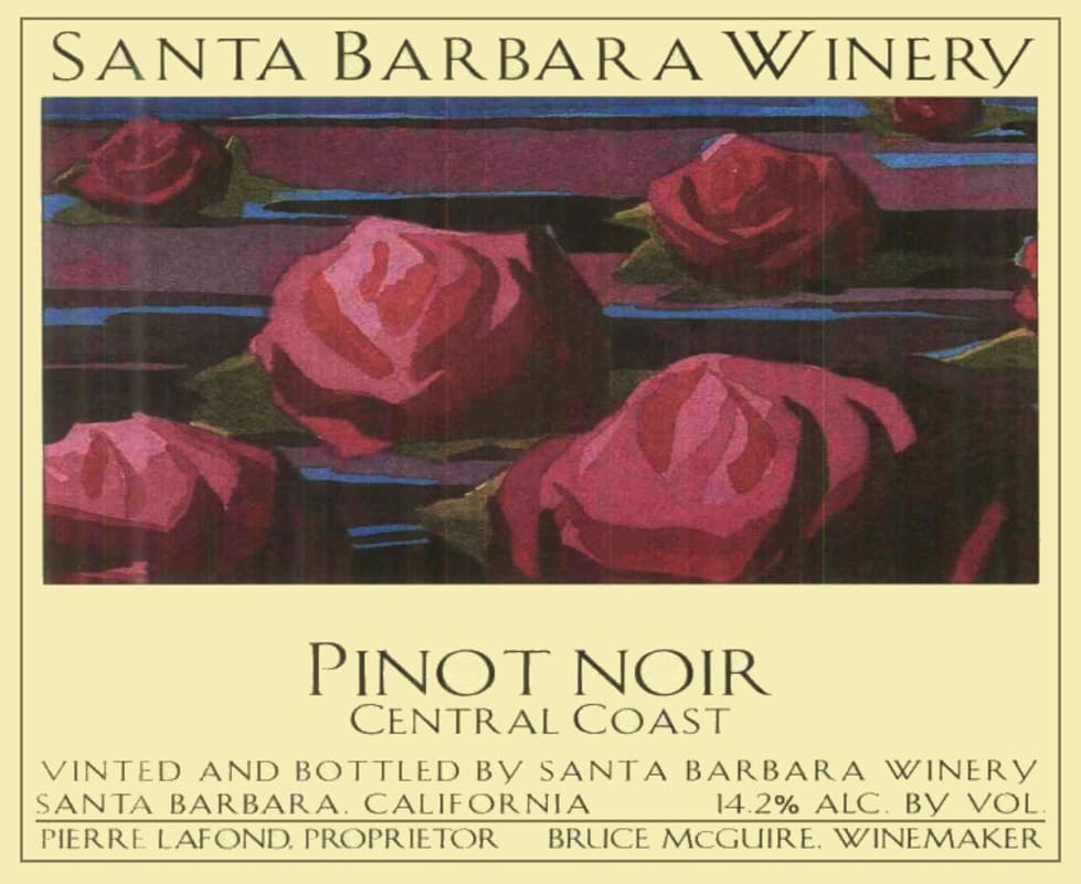 Santa Barbara Winery Pinot Noir 2006 Front Label