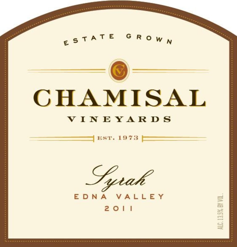 Chamisal Vineyards Estate Syrah 2011 Front Label