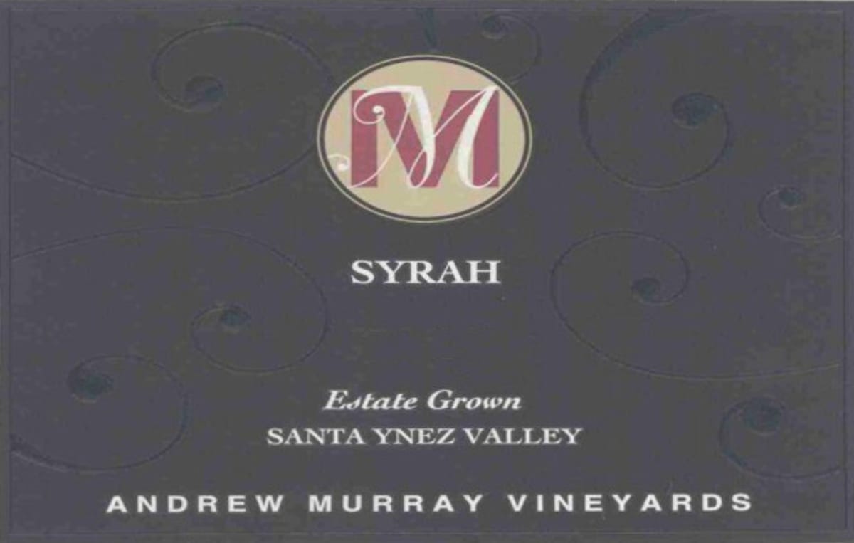Andrew Murray Estate Grown Syrah 2010 Front Label