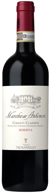 Marchesi Antinori Marchese Chianti Classico Riserva 2016 Front Bottle Shot