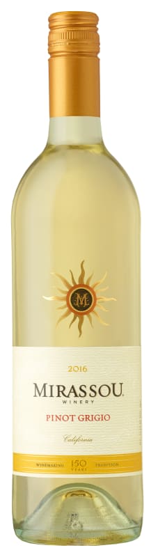 Mirassou Pinot Grigio 2016 Front Bottle Shot